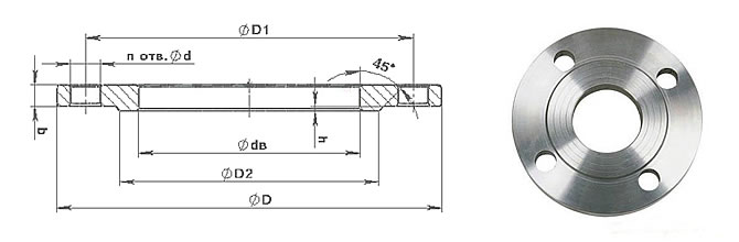 Norms GOST 12820-80, ГОСТ 12820-80 Plate Flange PN1.0Mpa | Фланцы.